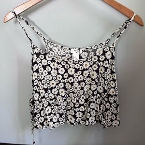 Floral print crop top